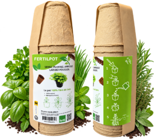 FERTILPOT Ø 8 X 8 CM – POTS RONDS PLANTABLES