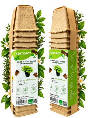 FERTILPOT 6 X 6 CM – POTS CARRÉS PLANTABLES